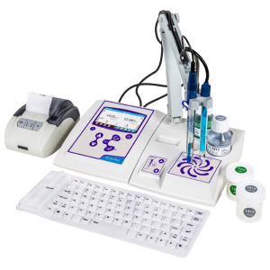 PC 80 Multiparametro pH completo di elettrodo vetro XS Standard S7 e cella di conducibilità VPT 80/1 vetro Platino a 2 elettrodi (C=1)con sonda di temperatura incorporata - immagine 1