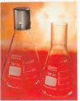 Erlenmeyer flask straight neck for cap-o-test, ml 100, Duran/Pyrex glass