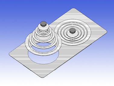 Stainless steel lid with 21 holes concentric ring for mod. M408-BM