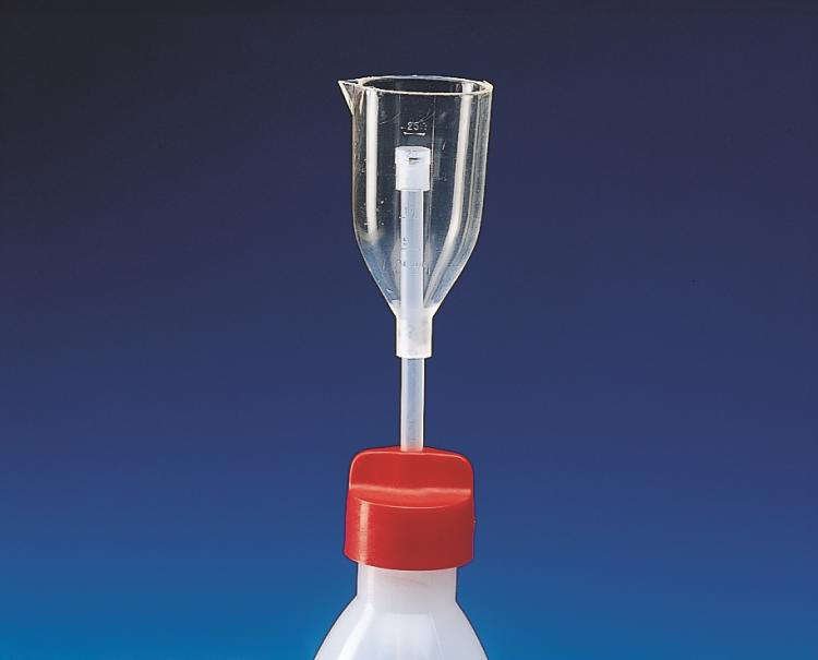 Adjustable volume dispenser bottles PE-PMP: measuring container ml 25, bottle ml 500 - immagine 2