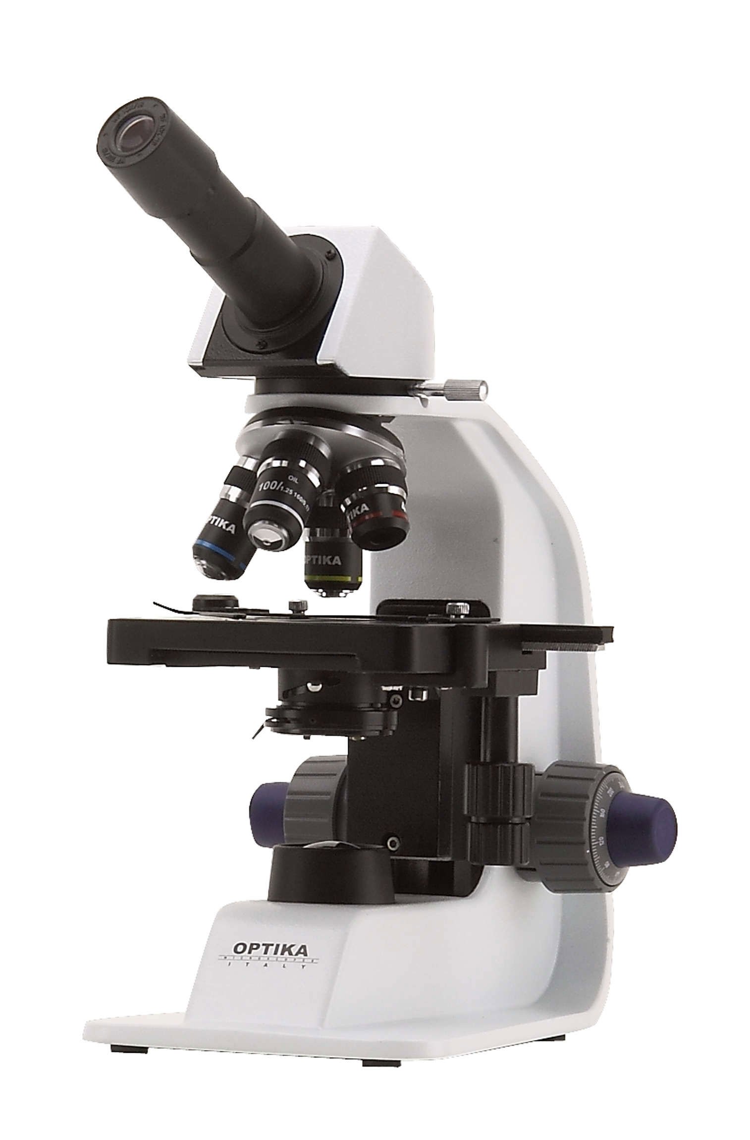 Monocular microscope, 1000x, double layer stage