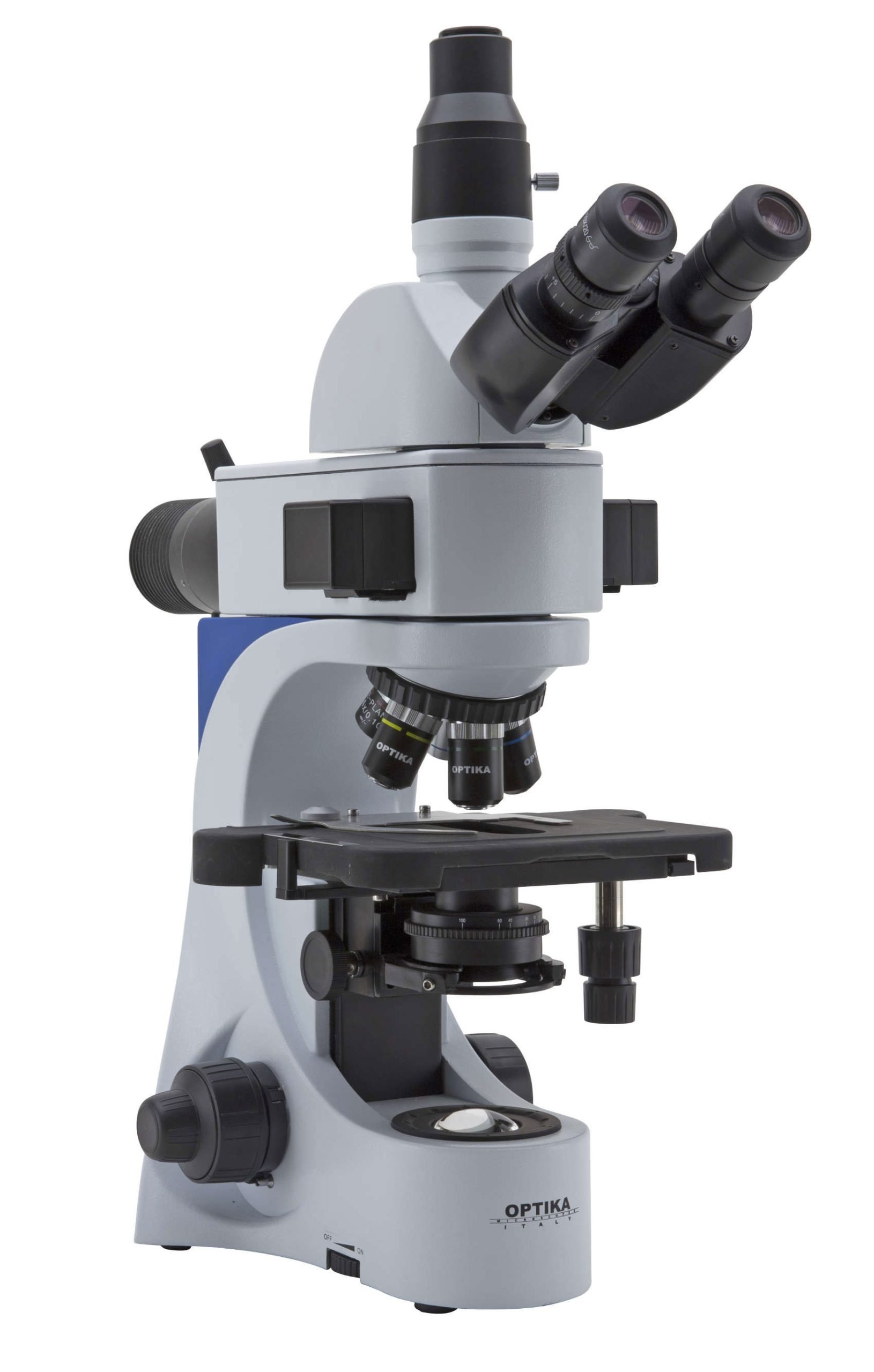 Trinocular LED fluorescence microscope, B filterset