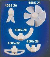 Palette in PTFE con aggancio a vite, larghezza 54mm, modello ancora