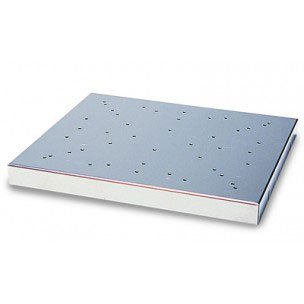 Supporting plates without clips for flasks and beakers