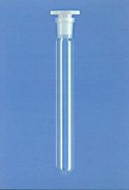 Provette diam. 20x200, fondo tondo, con tappo moplen NS 14/23