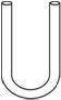 Tubi a U semplici, diam. 18x180mm