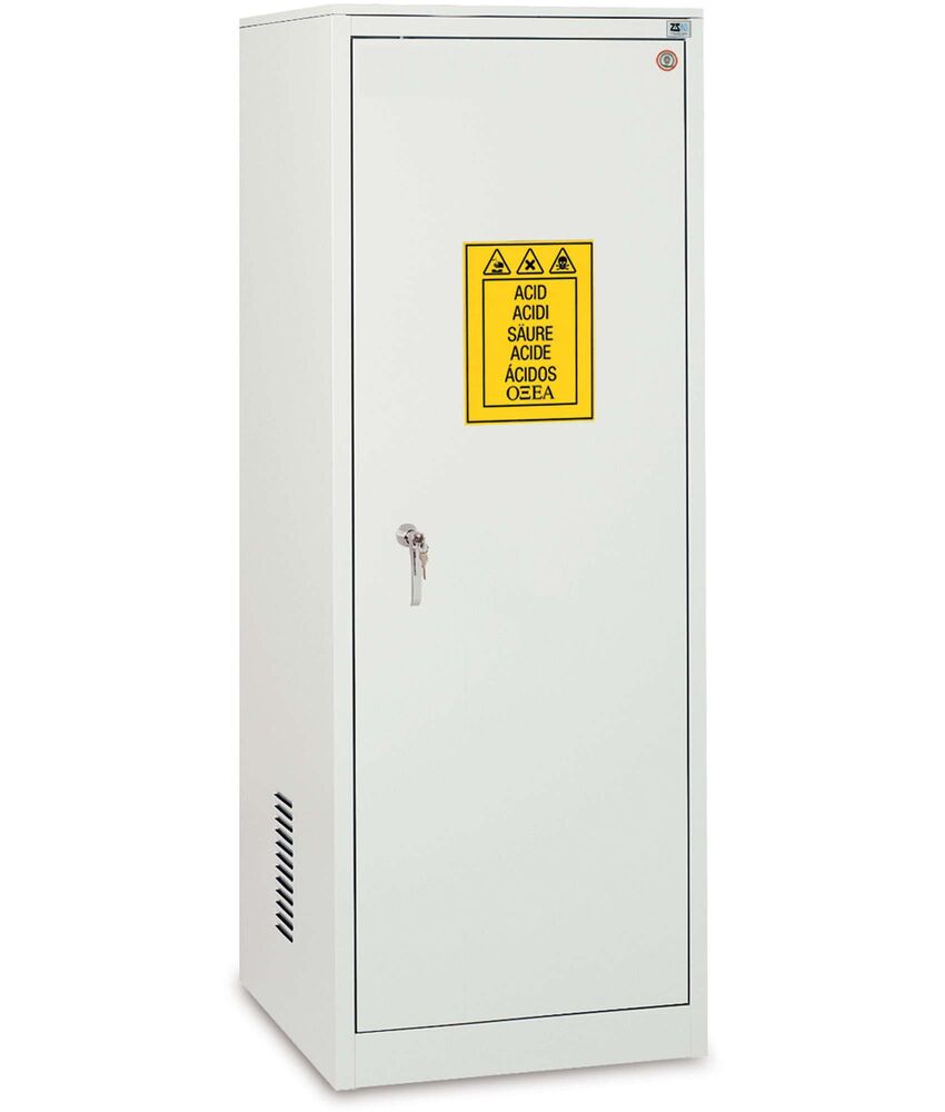 Armadio di sicurezza per prodotti chimici serie Chemical Basic a una porta Armadio di sicurezza per prodotti chimici serie Chemical Basic a una porta