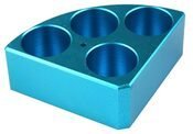 Accessori per agitatori magnetici - Blocco porta provette colorati 4 posti provette da 40, 30, 20ml