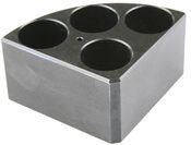 Accessori per agitatori magnetici - Blocco porta provette colorati 4 posti provette da 40, 30, 20ml