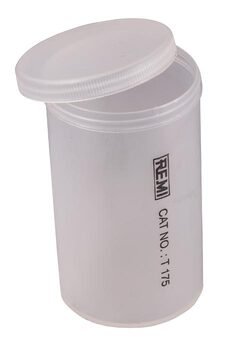 Bottiglia in plastica a fondo piatto da 175 ml con tappo a vite (Ø x L) 57 x 97 mm - Accessori per centrifughe