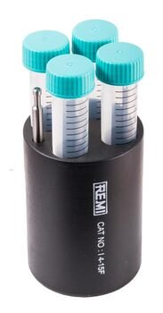 Set di inserti (4 provette cad.) a fondo conico tipo Falcon® da 15 ml. (Ø x L) 17x120 mm - Accessori per centrifughe