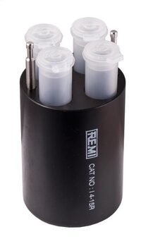 Set di inserti (4 provette cad.) a fondo sferico da 15 ml. (Ø x L) 17x110 mm - Accessori per centrifughe