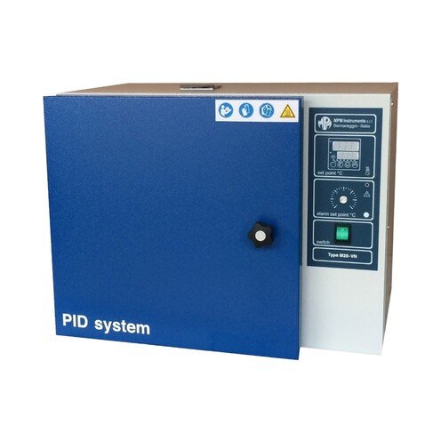 Stufa da vuoto M40-VT con programmatore, mpm instruments. Per laboratori chimici, farmaceutici, ospedaliero, microbiologico.