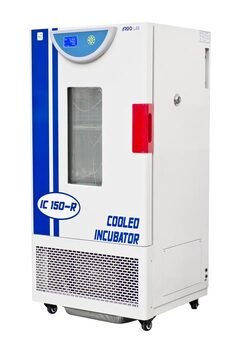 Incubatore refrigerato IC 150-R per uso chimico, microbiologico, farmaceutico, alimentare e cosmetico.