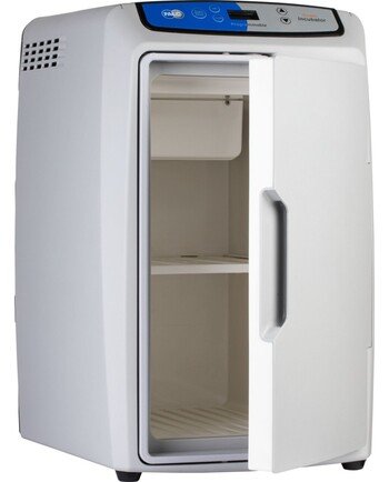 Mini-incubatore portatile ICT-P 18 lt per uso chimico, microbiologico, farmaceutico, alimentare e cosmetico.