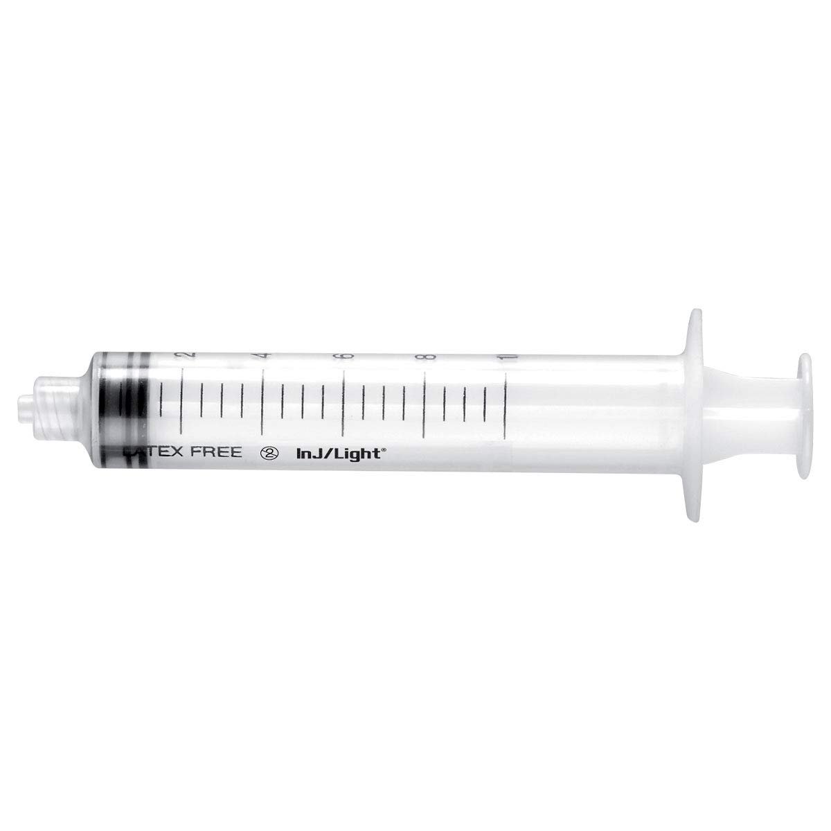 Siringhe monouso sterile inj/light® 3 parti 10 ml attacco Luer-Lock - Confezioni da 100 pezzi
